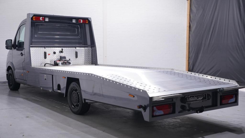 MAN TGE 2.0 TDI 140 pk Autotransporter Airco, Luchtvering Ap, Voorwielaandrijving, Stof, Gebruikt, 4 cilinders