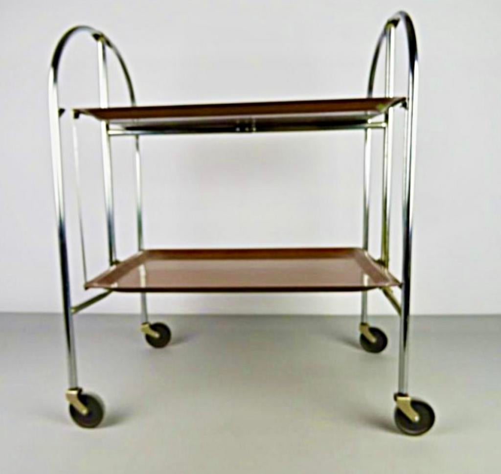 Bremshey Dinett #Serveerwagen #Dinett #theewagen #Bremshey, Huis en Inrichting, Barren, Gebruikt, Ophalen of Verzenden