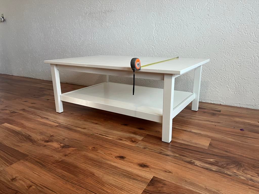 Witte IKEA salontafel, Huis en Inrichting, Tafels | Salontafels, Ophalen, Gebruikt, 100 tot 150 cm, 50 tot 100 cm