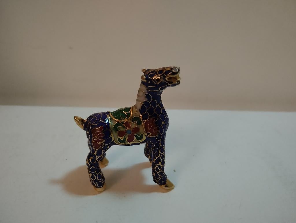 Vintage Cloisonné-Paard 2 inch hoog, Ophalen of Verzenden, Zo goed als nieuw