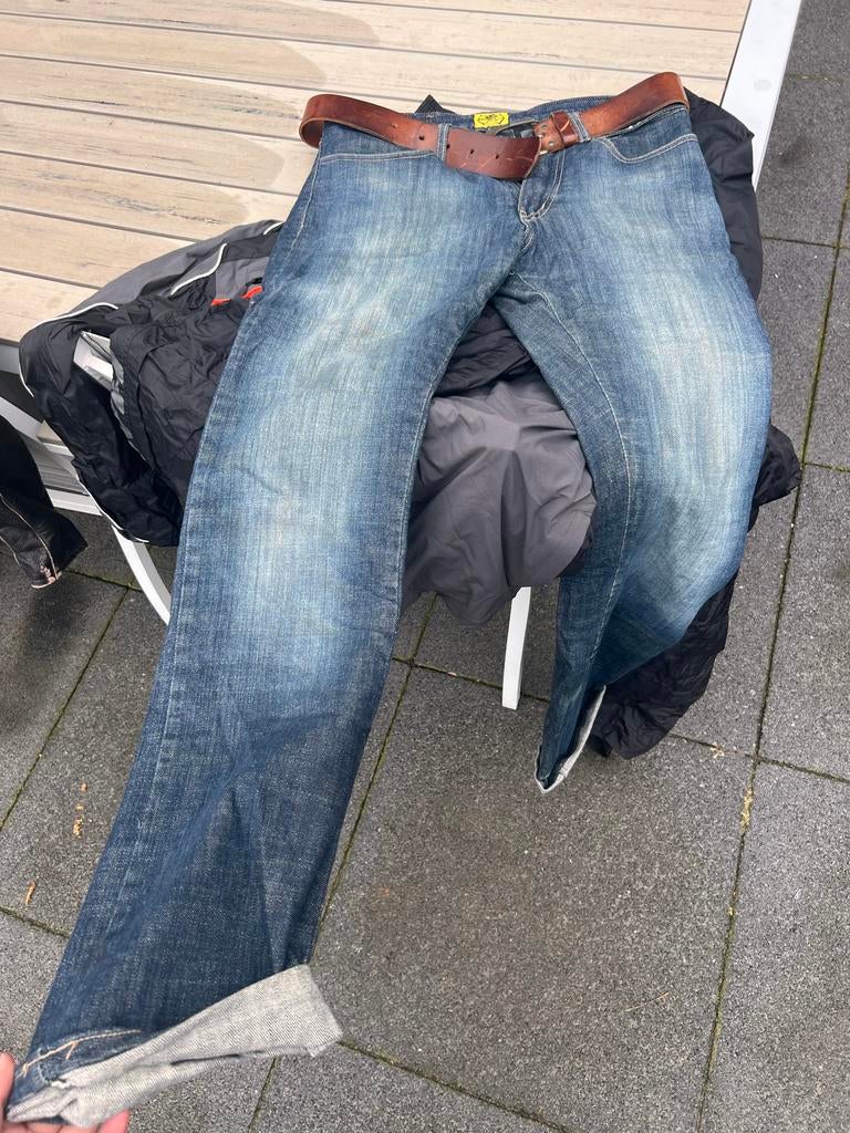 Draggin motorbroek met riem maat 30, Ophalen of Verzenden, Tweedehands, Heren, Broek | textiel