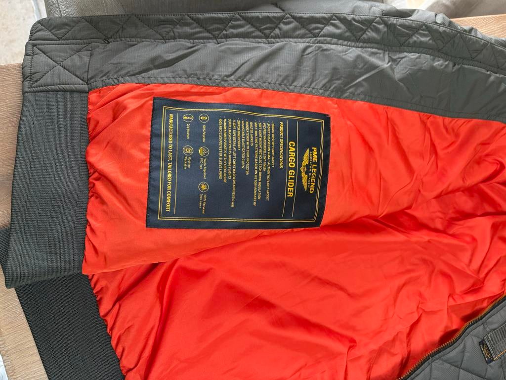 Pall Mall jas groen met oranje binnenkant, Kleding | Heren, Jassen | Winter, Ophalen of Verzenden, Zo goed als nieuw, Overige maten