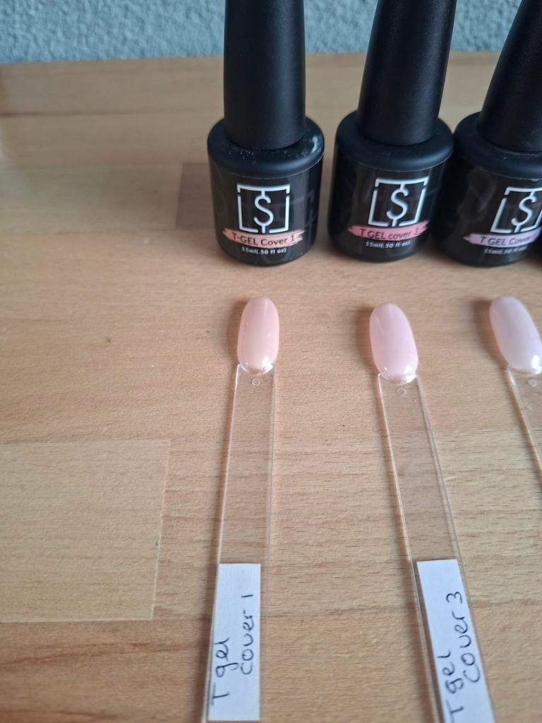 6 biab potjes T gel covers Tanya Savchenko, Ophalen of Verzenden, Zo goed als nieuw, Overige kleuren, Handen en Nagels