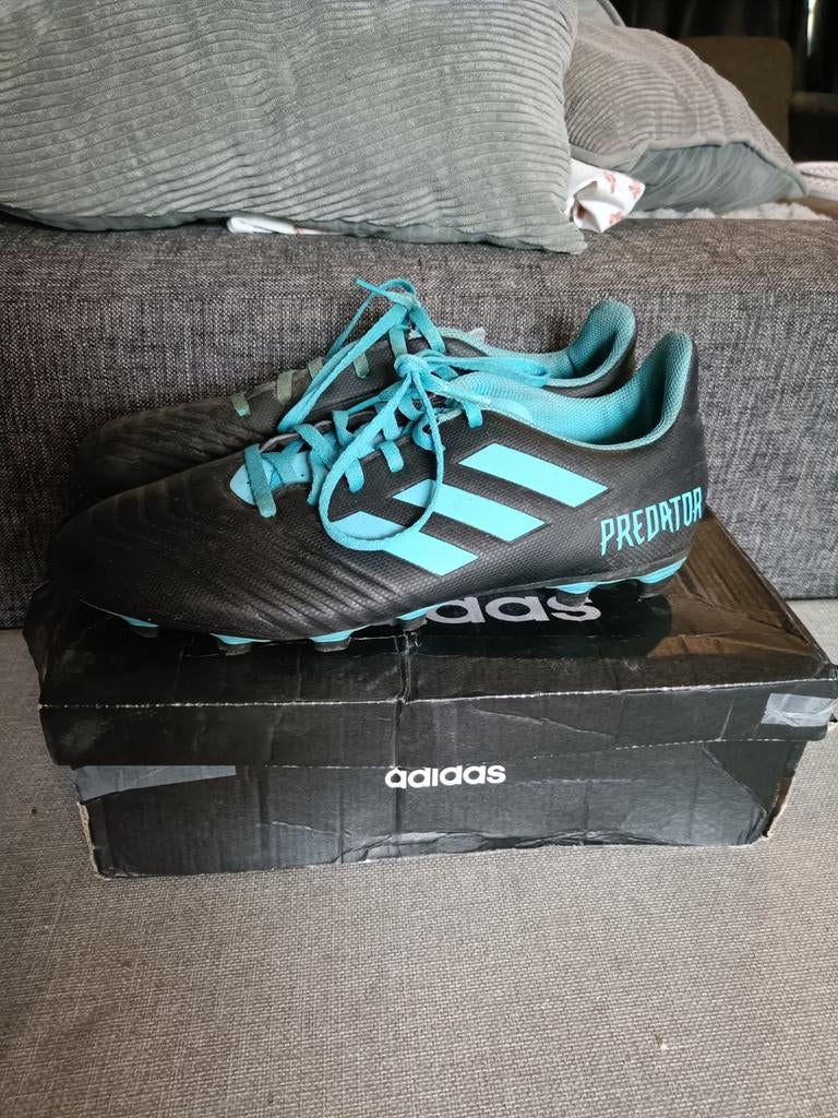 Voetbal schoenen plus beschermers maat 43., Maat XS of kleiner, Ophalen of Verzenden, Zo goed als nieuw, Schoenen