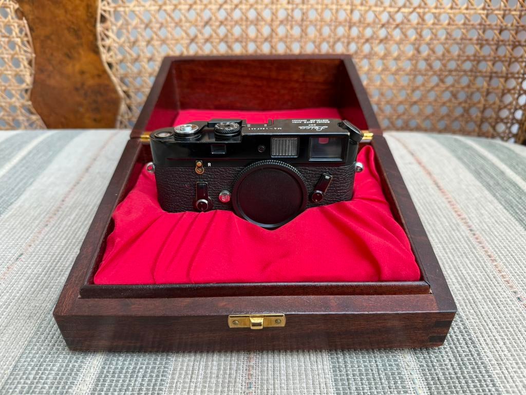 Prachtige Houten Kist Voor Leica M Camera’s Wooden Box Leitz, Ophalen of Verzenden, Zo goed als nieuw