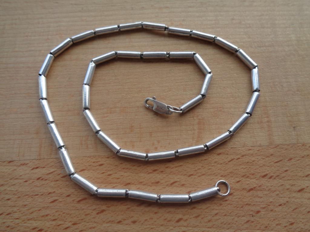 zilveren staafjes ketting van CASA [947], Sieraden, Tassen en Uiterlijk, Kettingen, Verzenden, Zo goed als nieuw, Zilver, Zilver
