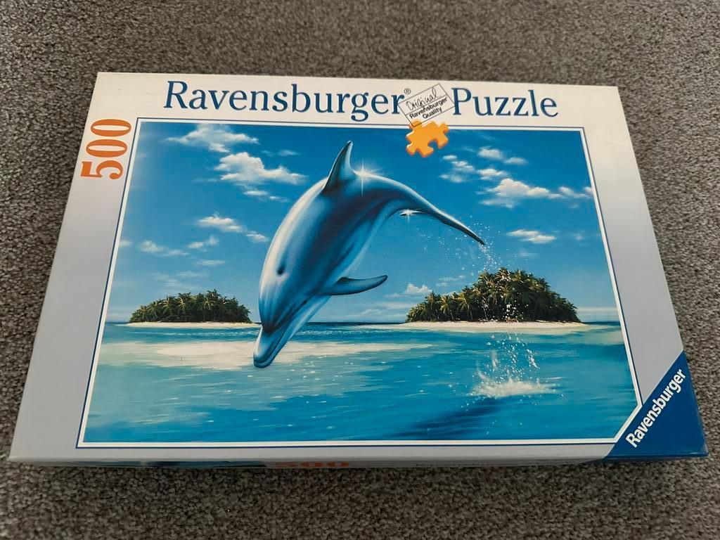 Puzzel, dolfijn, Ravensburger, 500 stukjes, Ophalen, Minder dan 500 stukjes, Zo goed als nieuw