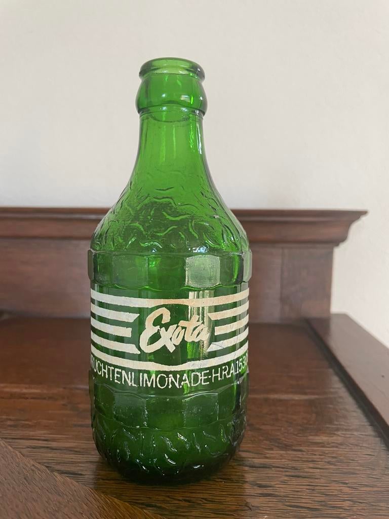Oud Exota vruchtenlimonade flesje 25 cl. Jaren 60, Ophalen of Verzenden, Gebruikt, Verpakking