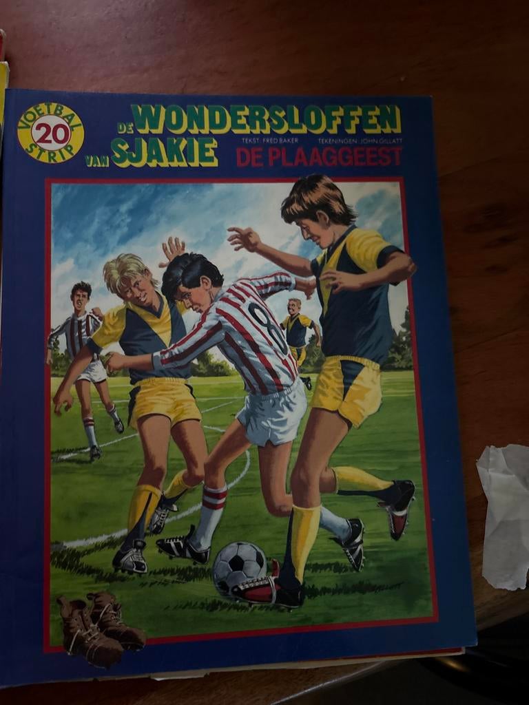 De Wondersloffen van Sjakie - Voetbalstrip, Ophalen, Gelezen, Balsport