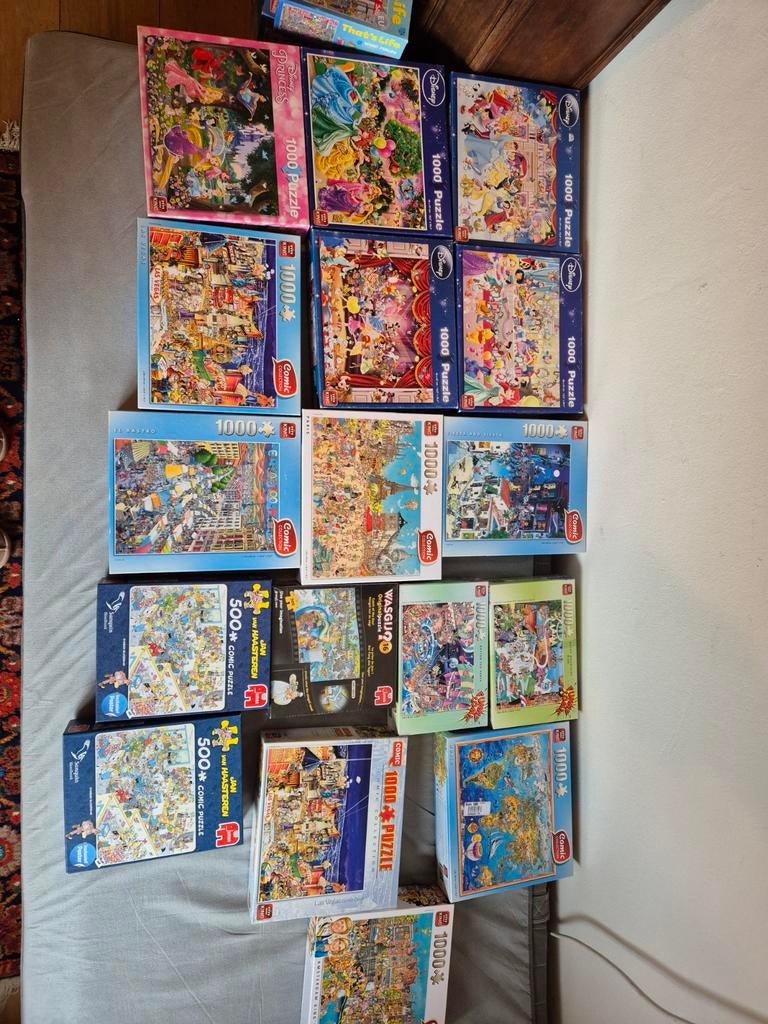 Puzzels van Disney, Jan van Haasteren, Ravensburg, Ophalen, Gebruikt, Overige typen
