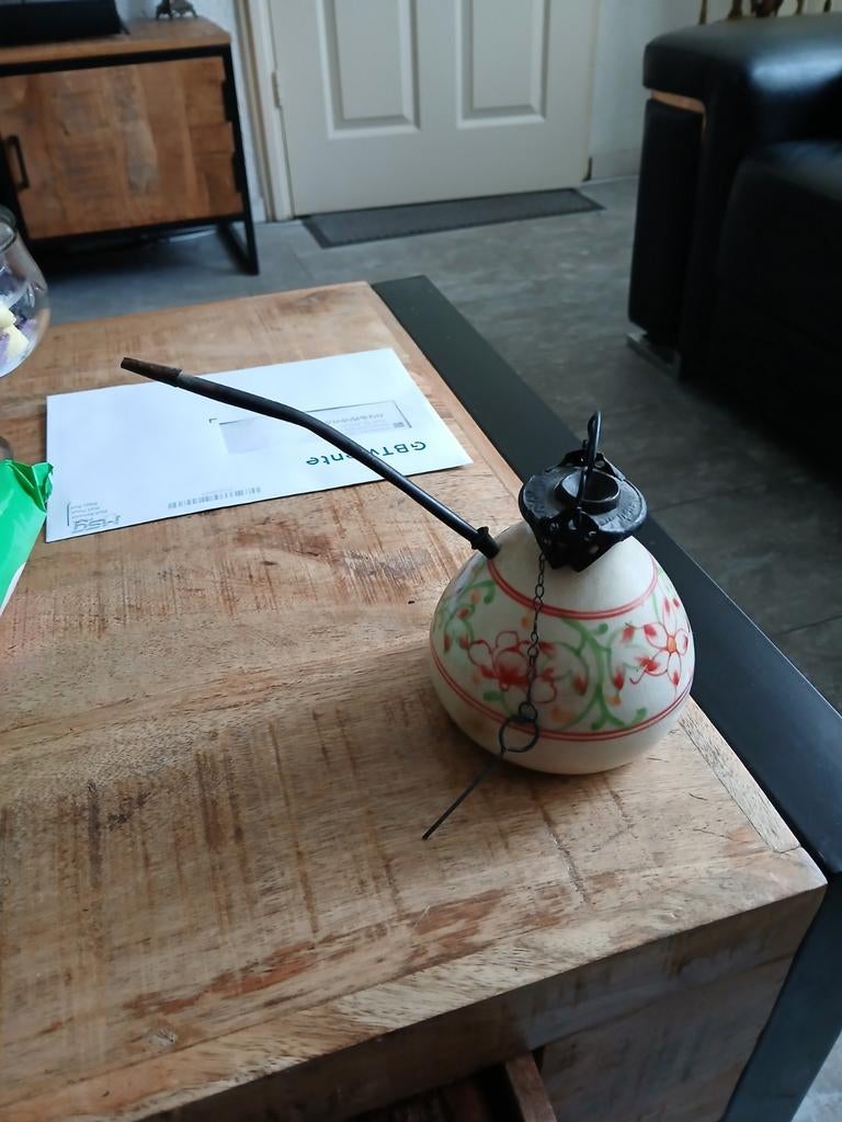 Antiek  opium  waterpijp porselein  uit cambodja, Antiek en Kunst, Ophalen of Verzenden