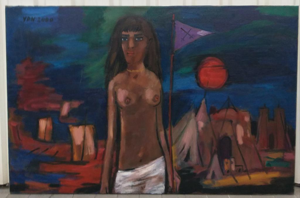 Mooi olieverf schilderijen van Theo van der Horst 130x85, Ophalen of Verzenden