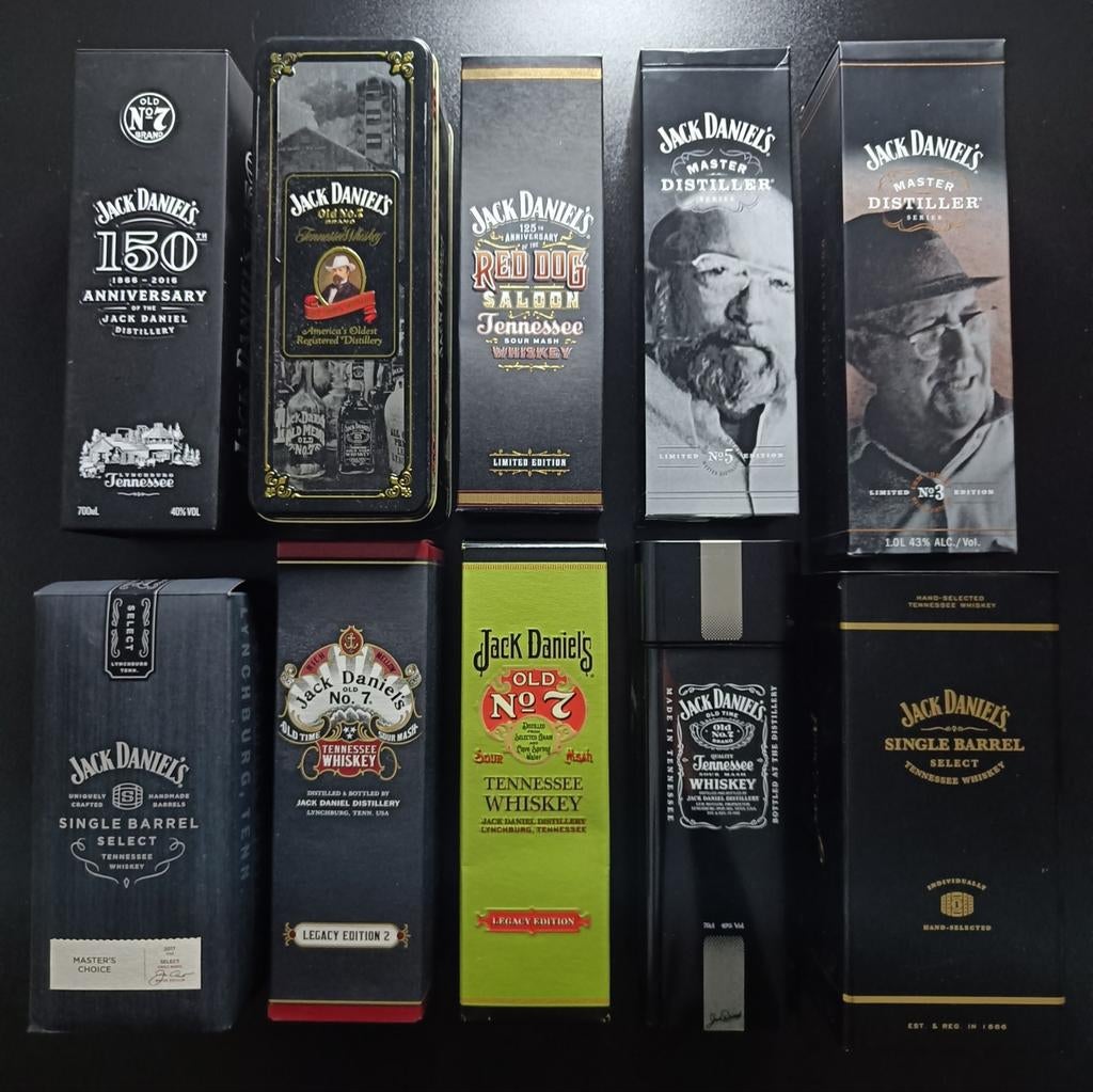 Jack Daniel's kokers., Verzamelen, Ophalen of Verzenden, Gebruikt, Verpakking