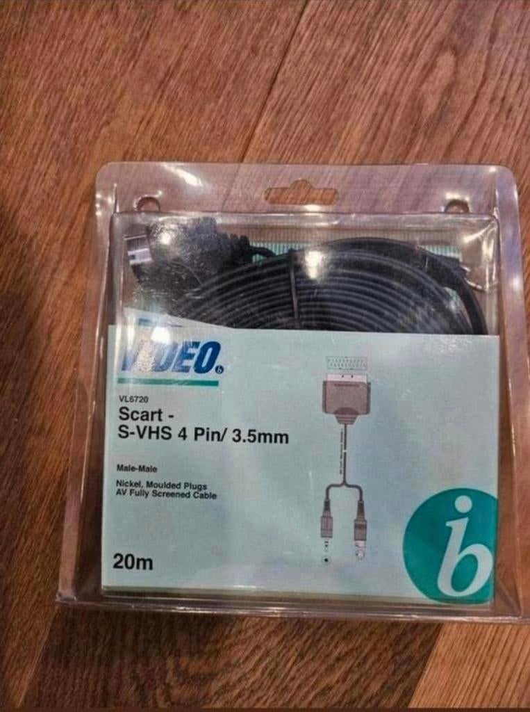 Video VL6720 Scart naar S-VHS Kabel 20m, Ophalen of Verzenden, Nieuw, 10 meter of meer, Scartkabel