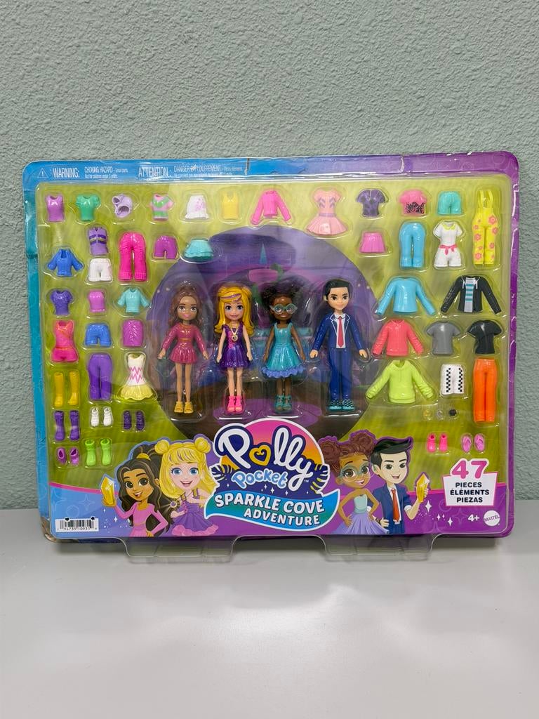 Polly Pocket Fonkelgrot Modeset 47dlg Nieuw poppen + kleding, Overige typen, Nieuw, Ophalen of Verzenden, H
