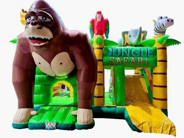 Mega Aap Springkussen 5x6m te Huur, Ophalen of Verzenden, Gebruikt