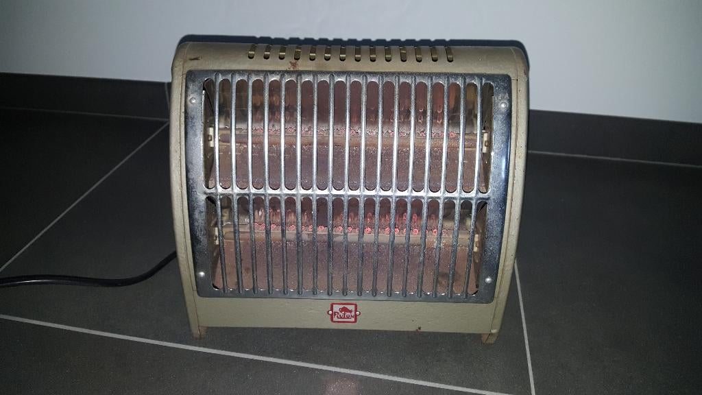 Straalkachel elektrisch 1000 watt Ruton vintage jaren '50, Huis en Inrichting, Kachels, Gebruikt, Overige soorten, Elektrisch