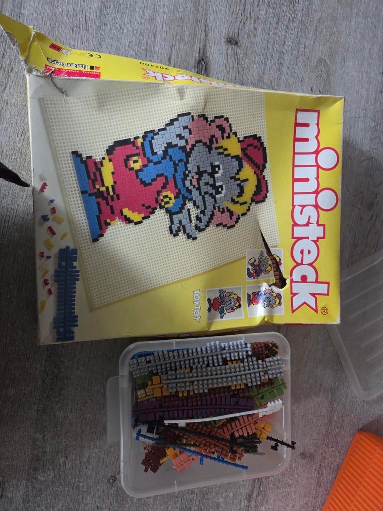 Ministeck set met voorbeeld en losse steentjes, Ophalen of Verzenden, Gebruikt