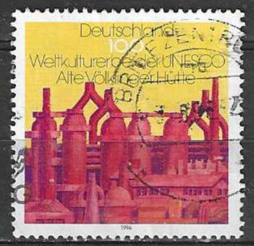 Duitsland 1996 - Yvert 1707 - Hoogovens Volklingen (ST), Verzenden, 1990 tot heden, Gestempeld