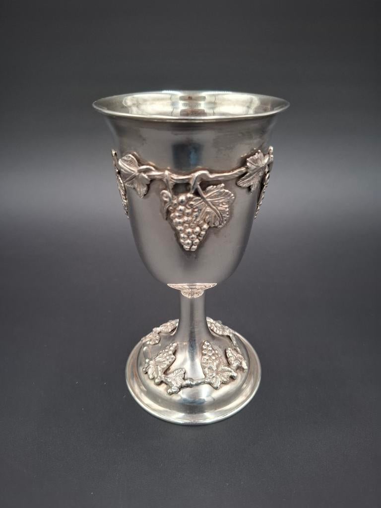 Zilveren wijnkelk 900 gehalte, Antiek en Kunst, Antiek | Goud en Zilver, Zilver, Ophalen of Verzenden