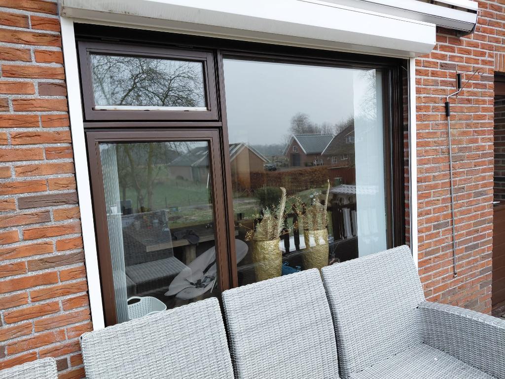 Kozijnen incl rolluiken, Doe-het-zelf en Verbouw, Kozijnen en Schuifpuien, Gebruikt, Raamkozijn, Hout, 75 tot 150 cm, Inclusief glas