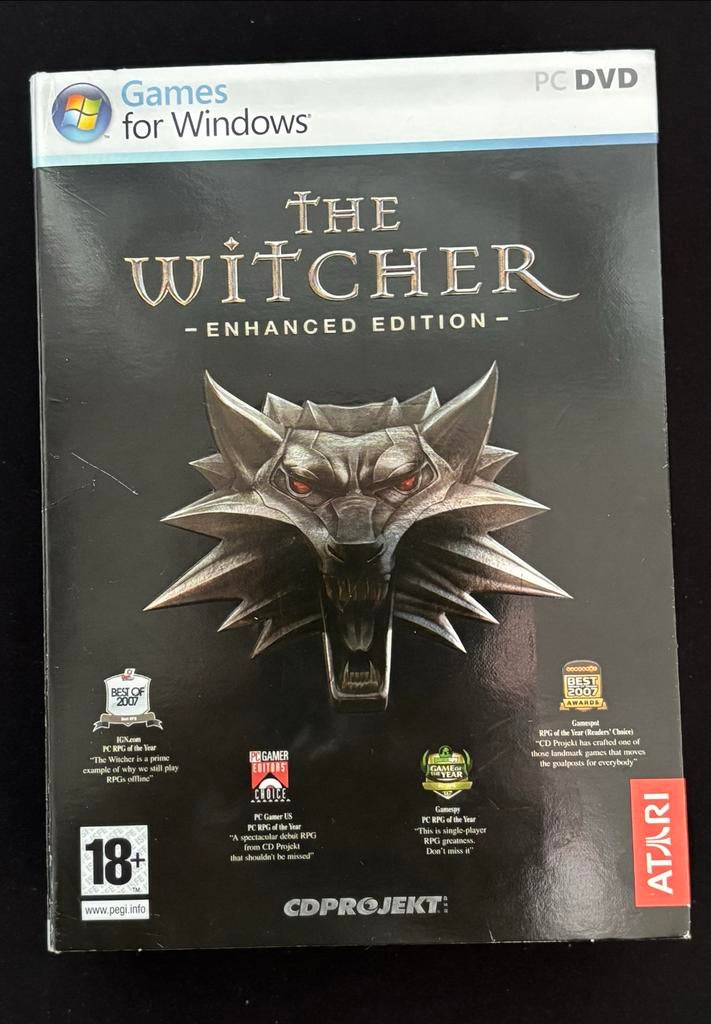 The Witcher Enhanced Edition - Collectors Box - PC, Gebruikt, 1 speler, Ophalen of Verzenden, Role Playing Game (Rpg)