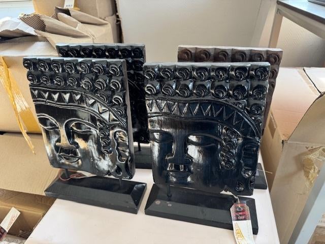 Partij houtwerk boeddha afbeeldingen, Ophalen of Verzenden, Nieuw