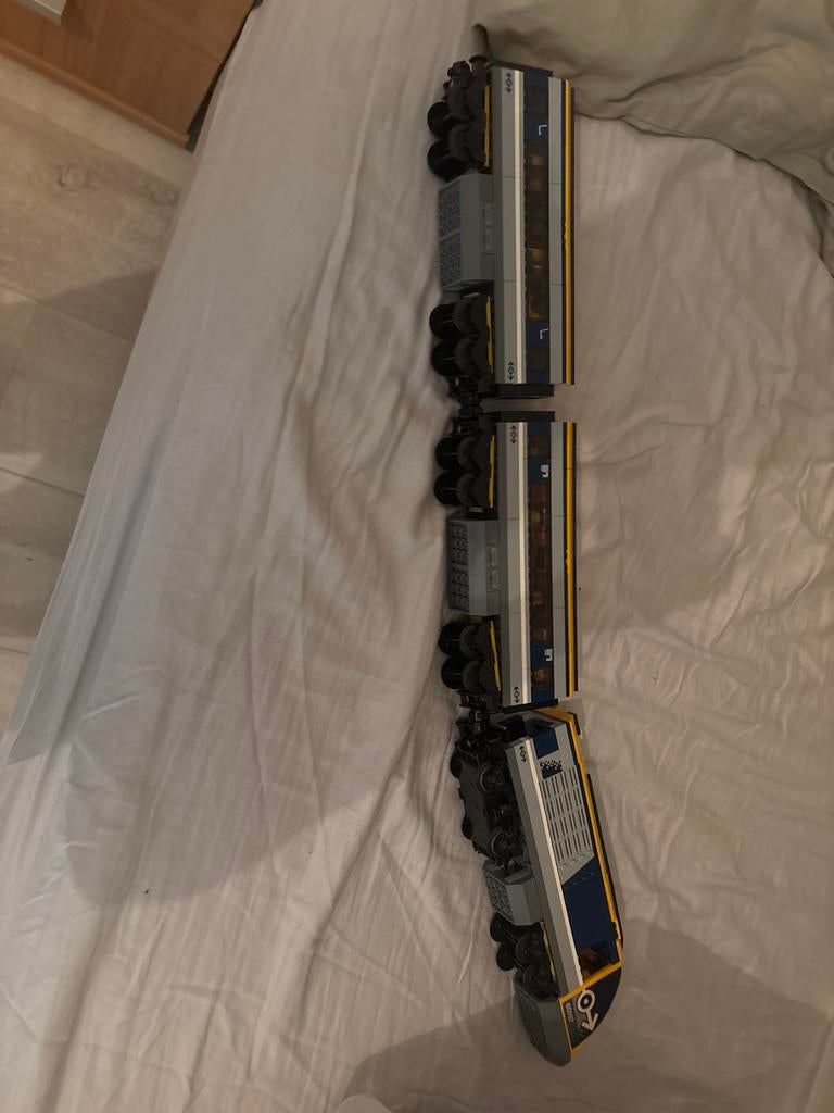 Lego NS Trein met Veel Rails, Poppetjes & Station, Ophalen of Verzenden, Zo goed als nieuw, Complete set, Lego