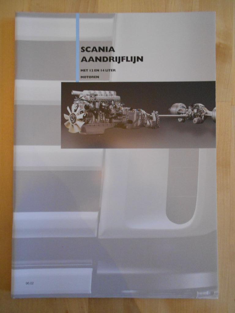 Scania 114 94 Motor Versnellingsbak Brochure 1996, Ophalen, Zo goed als nieuw, Overige merken, Scania