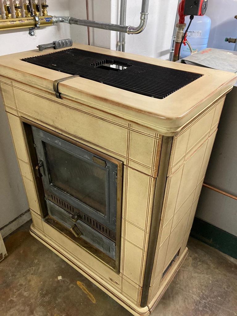 Piazetta l'asolana pelletkachel - Goede staat, Huis en Inrichting, Kachels, Ophalen, Zo goed als nieuw, Pelletkachel, Vrijstaand