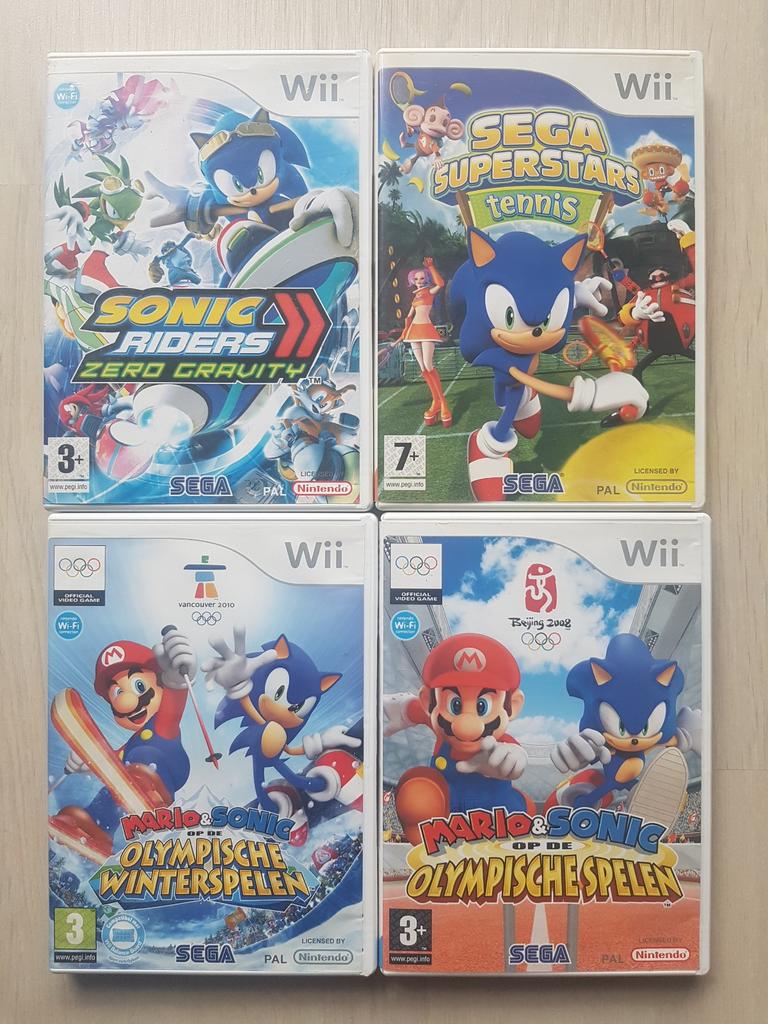 4x Nintendo Wii Spel: Sonic the Hedgehog | Sega Superstars, Ophalen of Verzenden, Zo goed als nieuw, Sport, 3 spelers of meer