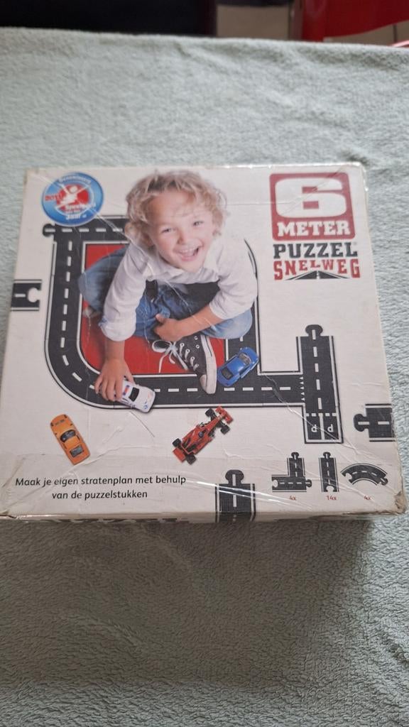 Jigsaw,6 meter puzzel snelweg/zandweg,Speelgoed vh Jaar 2011, Ophalen of Verzenden, Gebruikt, Jongen of Meisje