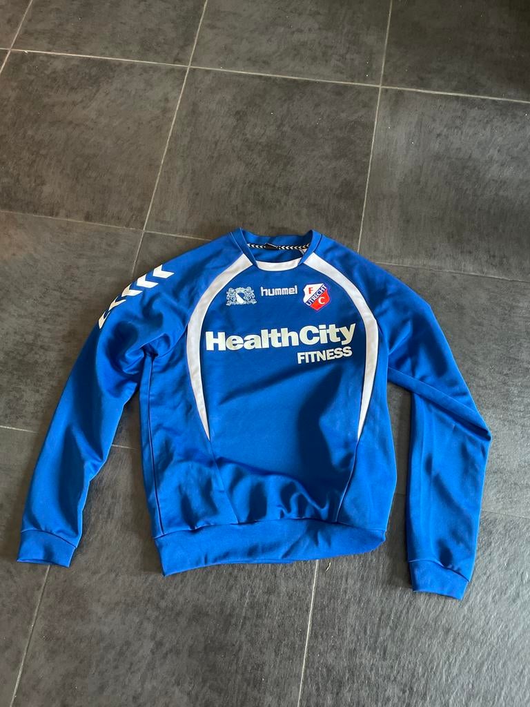 FC Utrecht sweater, Ophalen, Zo goed als nieuw, Maat 48/50 (M), Blauw