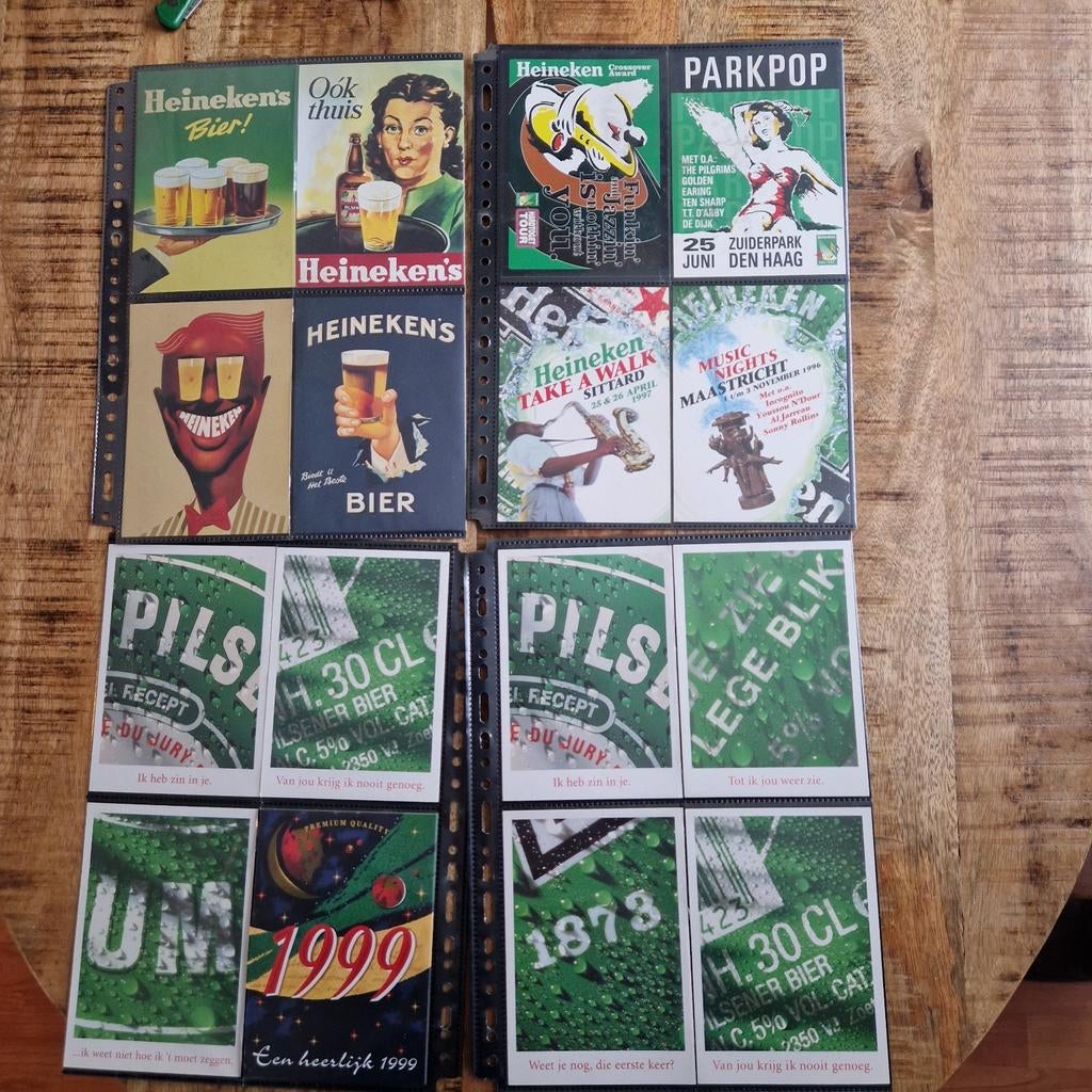 Heineken Ansichtkaarten - 50 stuks - Verzamelaarsobject, Ophalen of Verzenden, Gebruikt, Overige typen