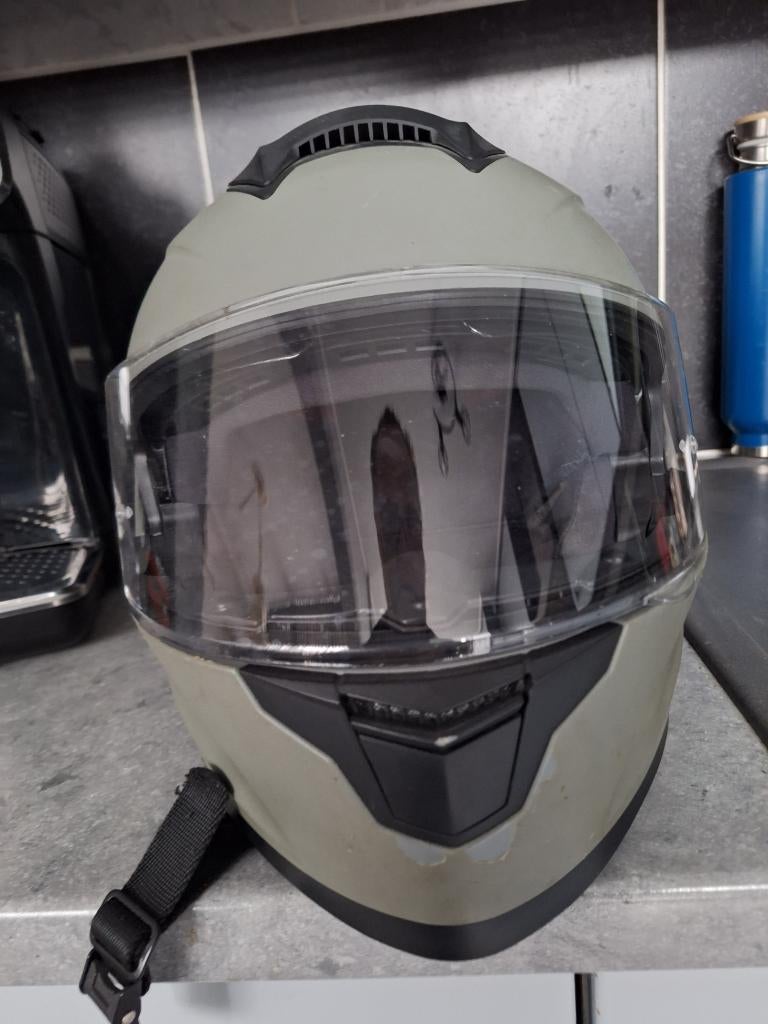 moter scooter helm, Fietsen en Brommers, Brommerhelmen, Ophalen, Zo goed als nieuw, Extra large of groter, Vinz Helmets