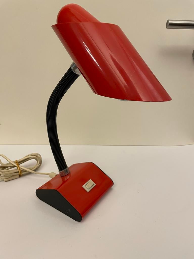 Vintage Targetti Stijl Bureaulamp - Jaren 70, Huis en Inrichting, Lampen | Tafellampen, Ophalen of Verzenden, Gebruikt, Metaal