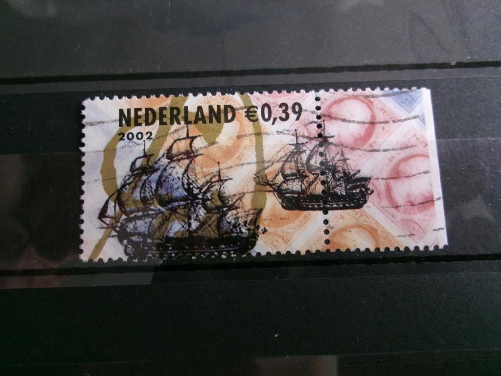 2002 - voc schepen met tab (34h), Postzegels en Munten, Postzegels | Nederland, Verzenden, Gestempeld