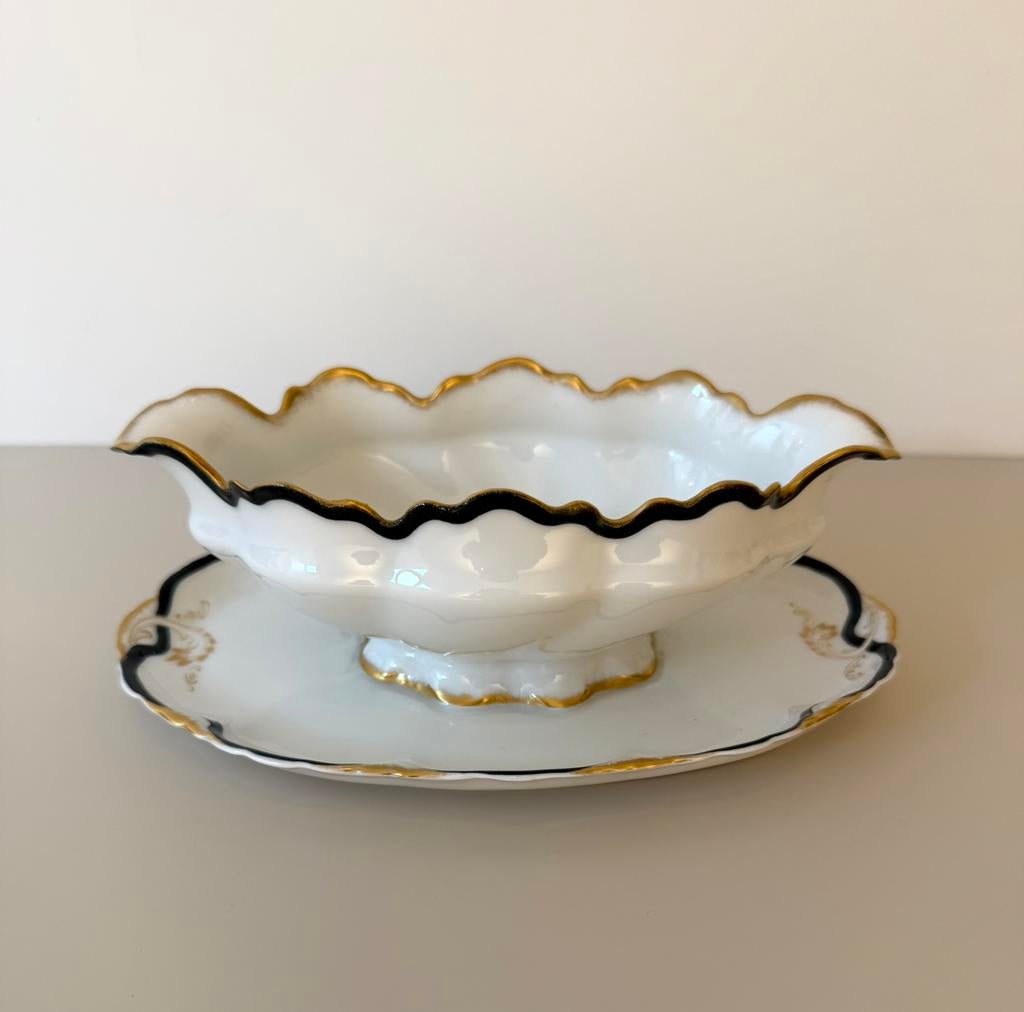 Antieke Rosenthal Versailles  juskom met een onderbord., Ophalen of Verzenden