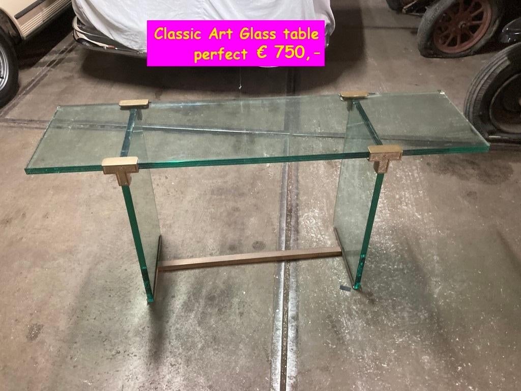 Glazen salontafel, 100 tot 150 cm, Glas, Minder dan 50 cm, Rechthoekig