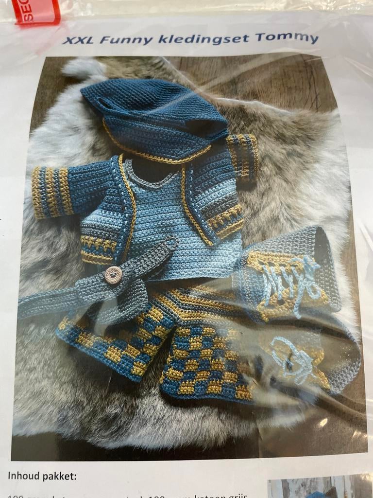 XXL funny kledingset Tommy Haakpakket, Happy crafts, Nijkerk, Ophalen of Verzenden, Zo goed als nieuw