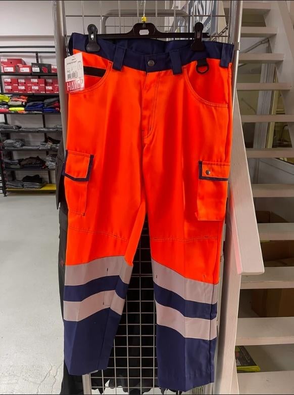 Havep werkbroek oranje/blauw met kniezakken, Tuin en Terras, Werkkleding, Havep, Heren, Havep, Nieuw