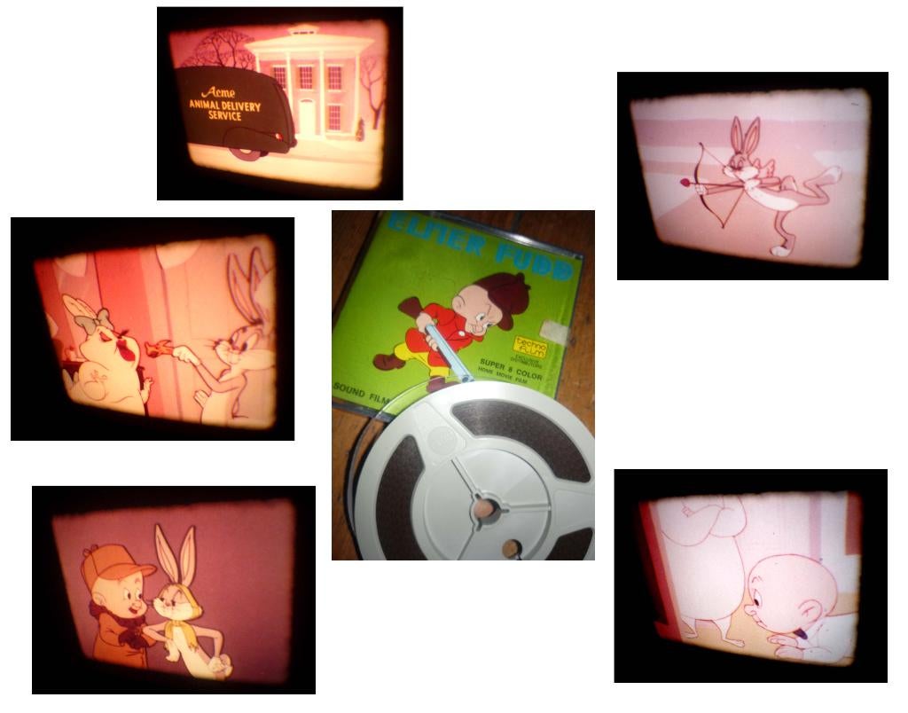 8mm film Elmer Fudd - Bugs Bunny - Rabbit Romeo - geluid, Ophalen of Verzenden, 8mm film