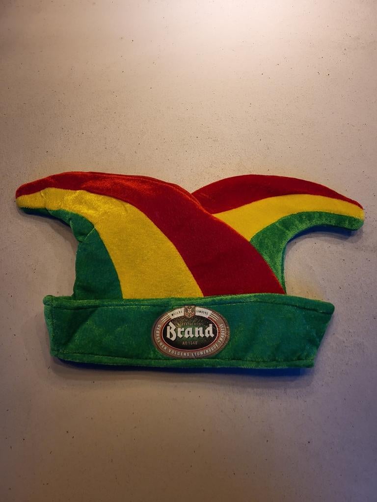 Brand bier carnaval steek. Rood, geel & groen, Ophalen of Verzenden