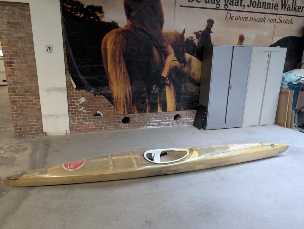 Vintage K1 Wedstrijdkajak in Goede Staat - Klassieker!, Watersport en Boten, Kano's, Ophalen, Gebruikt, Eén persoon, Kajak