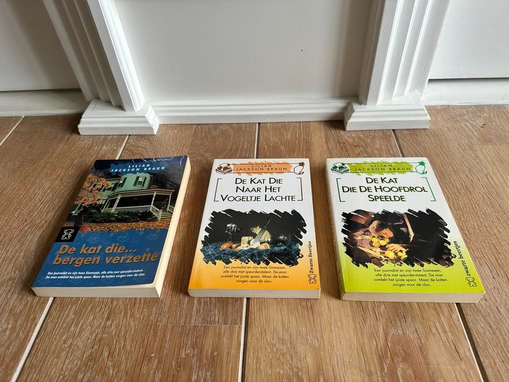 3 Boekjes van Lilian Jackson Braun. De Kat Die…, Boeken, Ophalen, Zo goed als nieuw