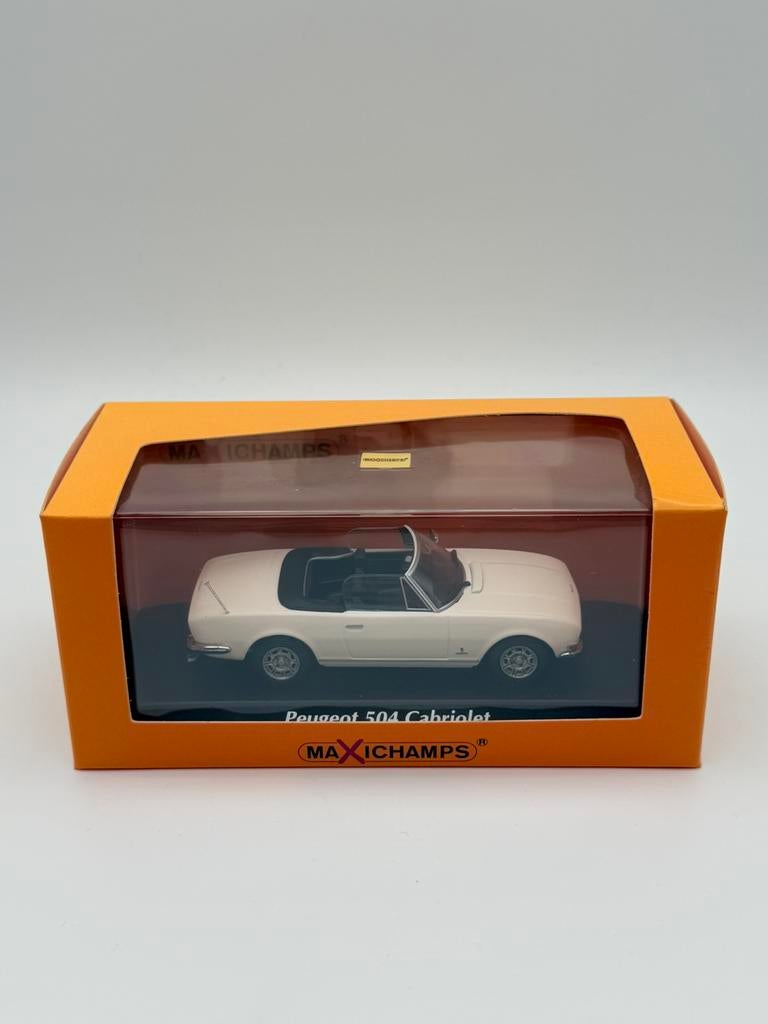 MaxiChamps 1:43 Peugeot 504 Cabriolet 1977 - Nieuw, Hobby en Vrije tijd, Modelauto's | 1:43, Ophalen of Verzenden, Nieuw, Auto