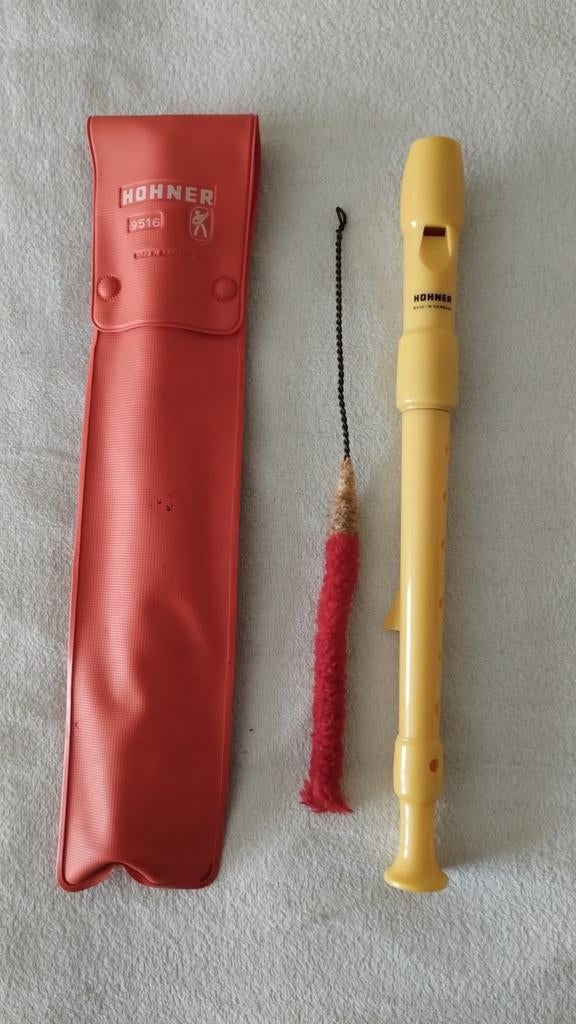 Hohner blokfluit, Ophalen, Zo goed als nieuw, Sopraan of Sopranino, Met koffer, hoes of etui