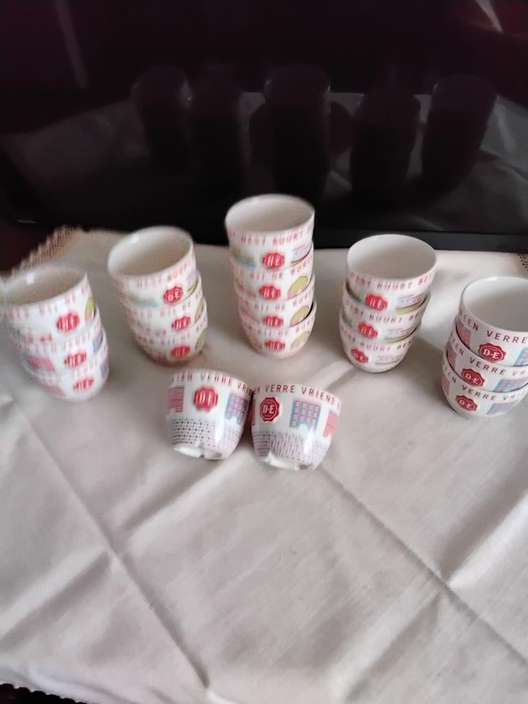 Douwe Egberts mokken zonder oor., Antiek en Kunst, Ophalen of Verzenden