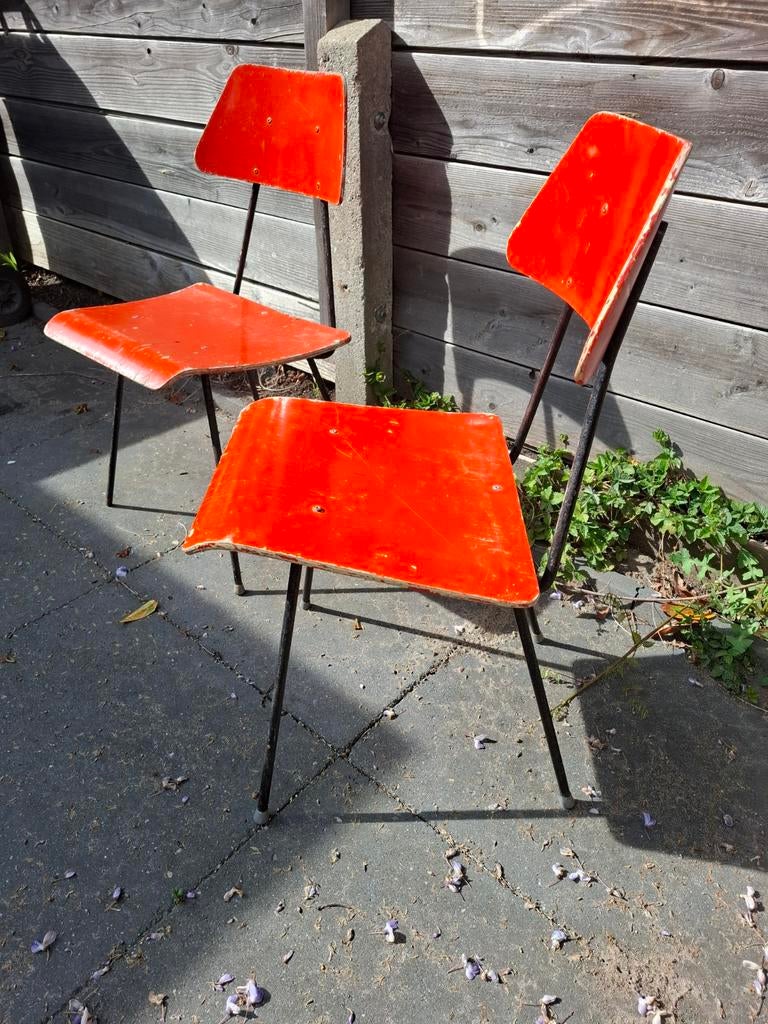 Set van 2 rob parry voor dico stoelen jaren 50 opknappers, Ophalen, Gebruikt, Bruin
