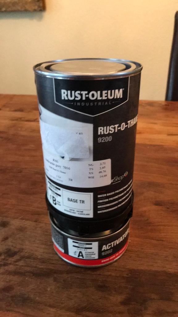 2 componenten metaal lak antraciet grijs zwart nieuw € 30,00, Ophalen of Verzenden, Nieuw